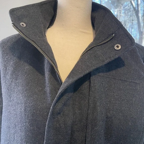 Patagonia Gray Pea Coat Cozy and Stylish
